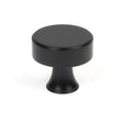 This is an image showing From The Anvil - Matt Black Scully Cabinet Knob - 38mm available from trade door handles, quick delivery and discounted prices