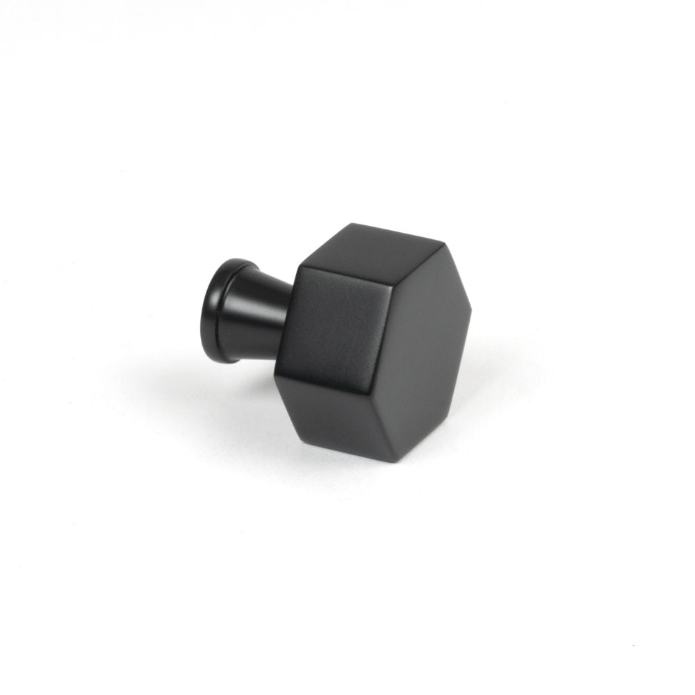 This is an image showing From The Anvil - Matt Black Kahlo Cabinet Knob - 25mm available from trade door handles, quick delivery and discounted prices