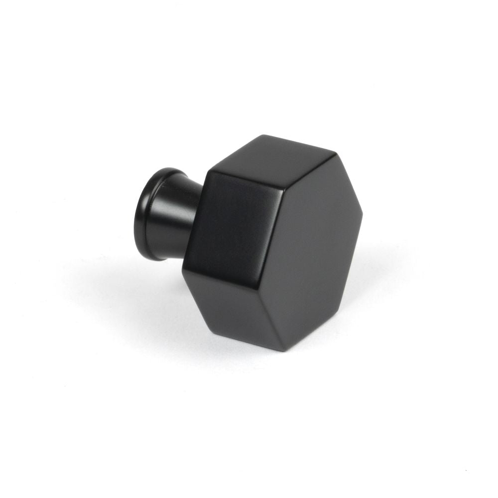 This is an image showing From The Anvil - Matt Black Kahlo Cabinet Knob - 32mm available from trade door handles, quick delivery and discounted prices