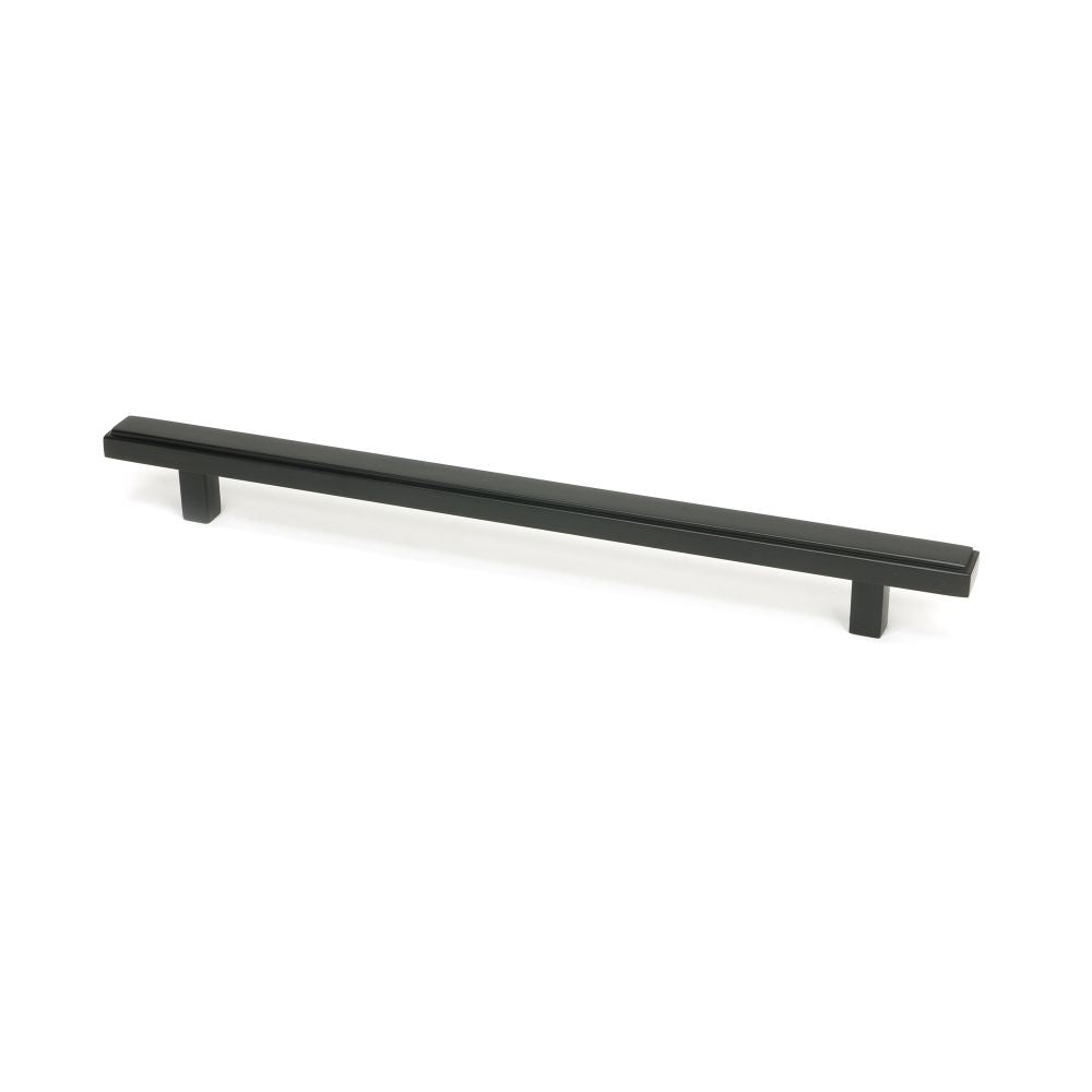 This is an image showing From The Anvil - Matt Black Scully Pull Handle - Large available from trade door handles, quick delivery and discounted prices