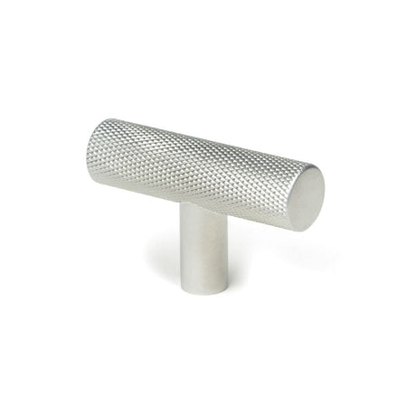 High quality image of From The Anvil - Satin Chrome Brompton T-Bar | Sku. 50572 | Trade Door Handles, Kendal.