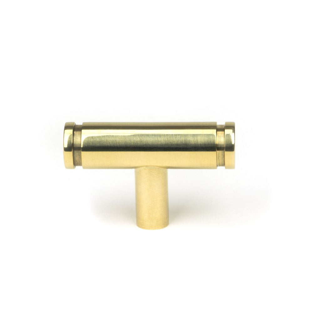 This is an image showing From The Anvil - Polished Brass Kelso T-Bar available from trade door handles, quick delivery and discounted prices