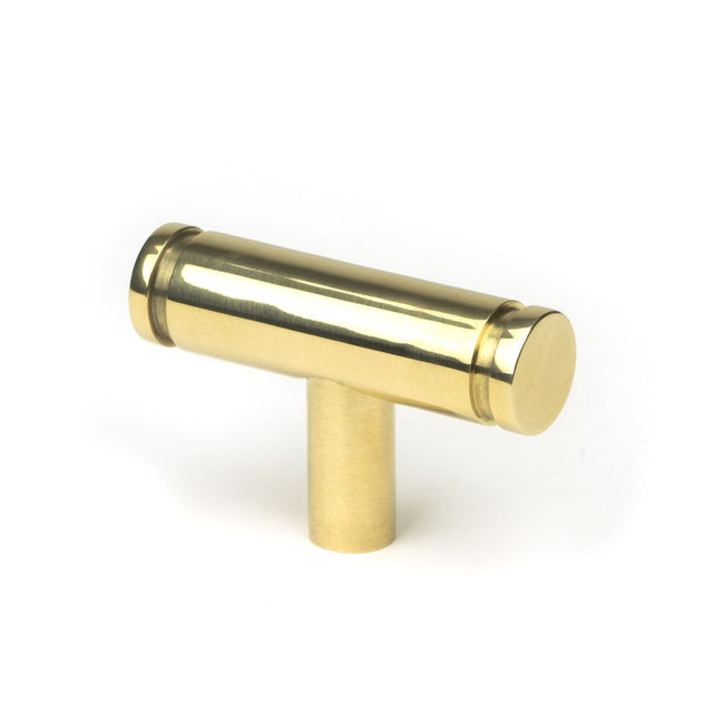 This is an image showing From The Anvil - Polished Brass Kelso T-Bar available from trade door handles, quick delivery and discounted prices