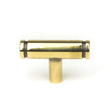 This is an image showing From The Anvil - Aged Brass Kelso T-Bar available from trade door handles, quick delivery and discounted prices