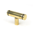 This is an image showing From The Anvil - Aged Brass Kelso T-Bar available from trade door handles, quick delivery and discounted prices