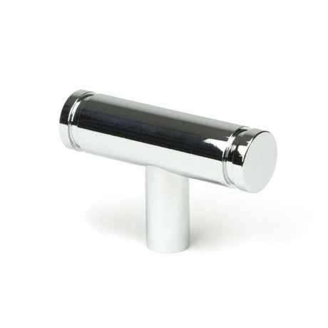 This is an image showing From The Anvil - Polished Chrome Kelso T-Bar available from trade door handles, quick delivery and discounted prices