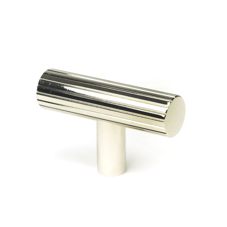 High quality image of From The Anvil - Polished Nickel Judd T-Bar | Sku. 50582 | Trade Door Handles, Kendal.