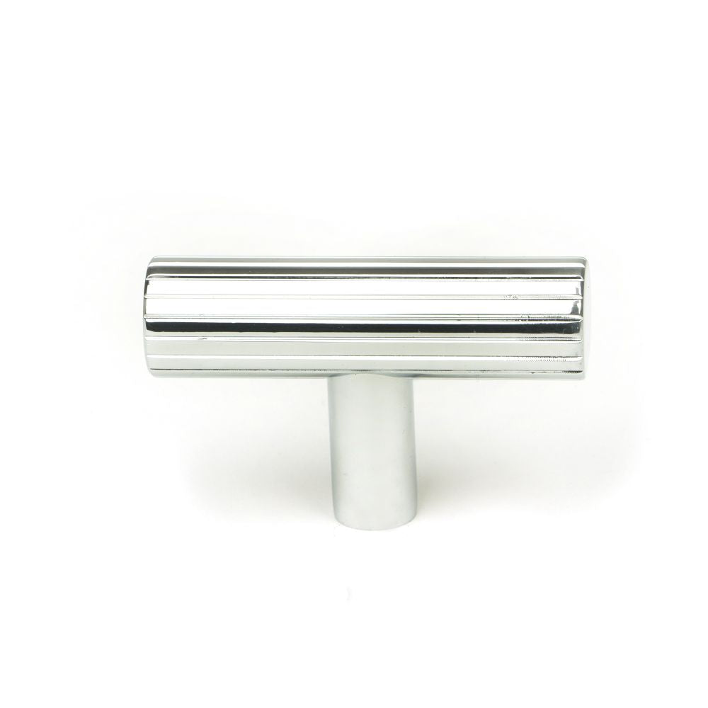 This is an image showing From The Anvil - Polished Chrome Judd T-Bar available from trade door handles, quick delivery and discounted prices