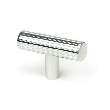 This is an image showing From The Anvil - Polished Chrome Judd T-Bar available from trade door handles, quick delivery and discounted prices