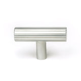 This is an image showing From The Anvil - Satin Chrome Judd T-Bar available from trade door handles, quick delivery and discounted prices