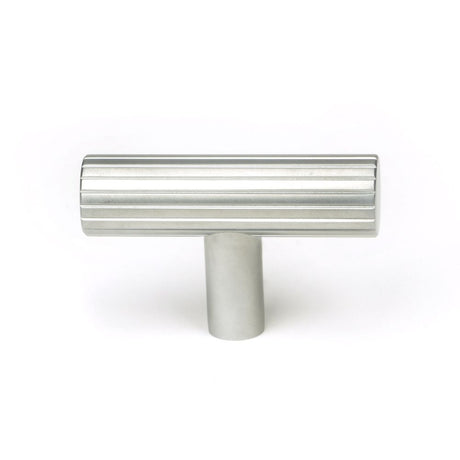 This is an image showing From The Anvil - Satin Chrome Judd T-Bar available from trade door handles, quick delivery and discounted prices