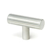 This is an image showing From The Anvil - Satin Chrome Judd T-Bar available from trade door handles, quick delivery and discounted prices