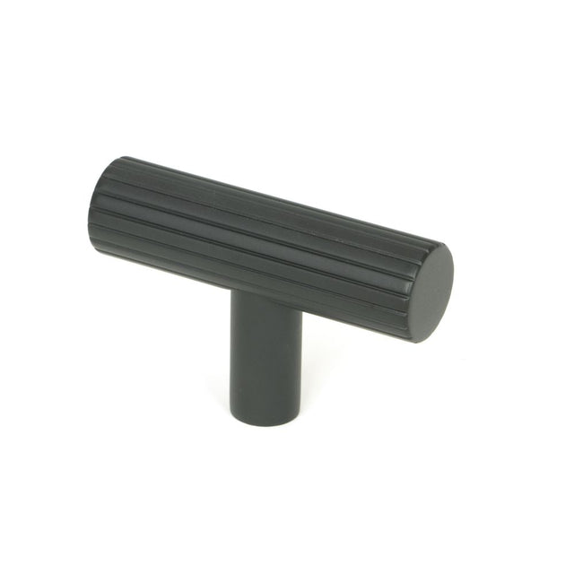 This is an image showing From The Anvil - Matt Black Judd T-Bar available from trade door handles, quick delivery and discounted prices