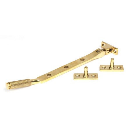 High quality image of From The Anvil - Polished Brass 8" Brompton Stay | Sku. 50615 | Trade Door Handles, Kendal.