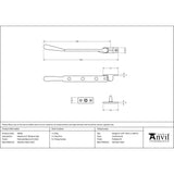 This is an image showing From The Anvil - Polished Marine SS (316) 8" Newbury Stay available from trade door handles, quick delivery and discounted prices