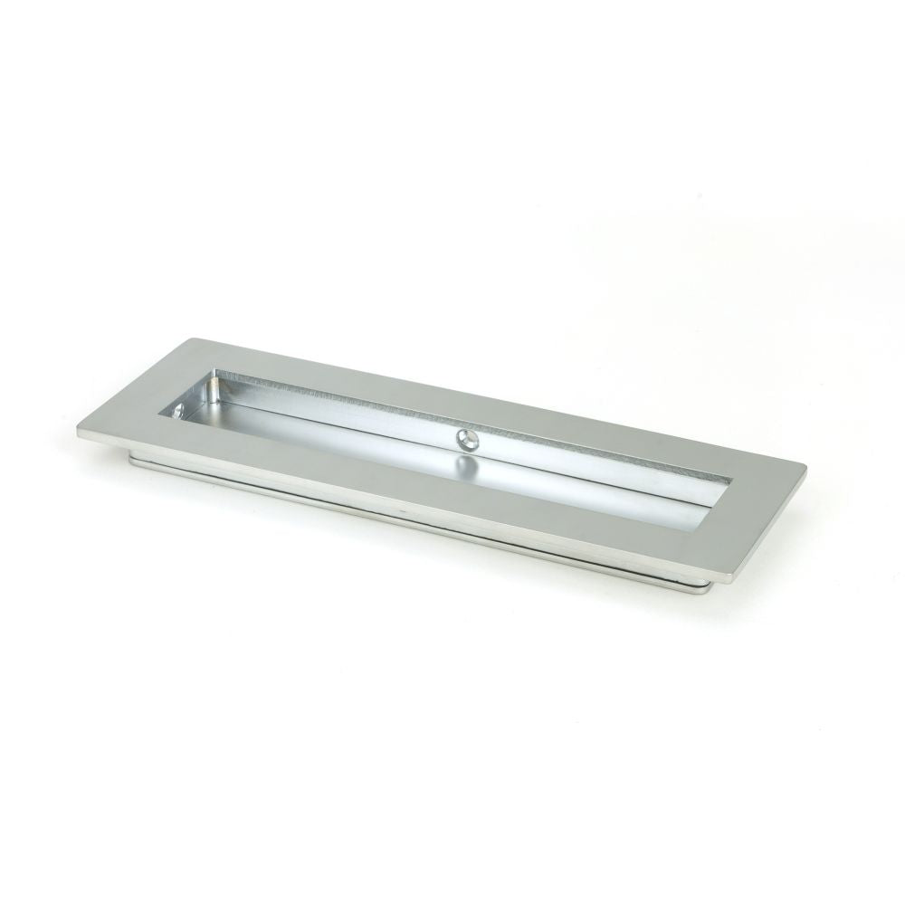 High quality image of From The Anvil - Satin Chrome 175mm Plain Rectangular Pull | Sku. 50638 | Trade Door Handles, Kendal.
