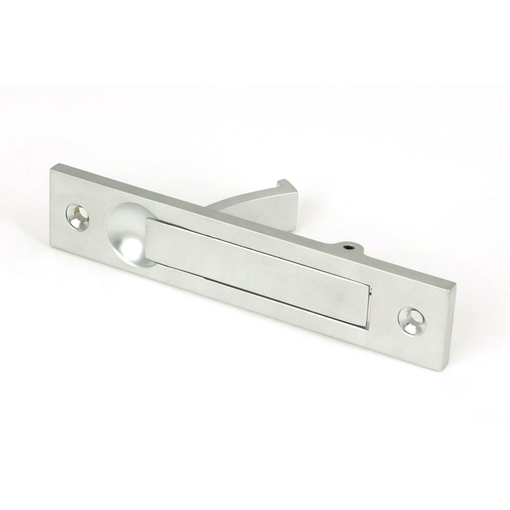 This is an image showing From The Anvil - Satin Chrome 125mm x 25mm Edge Pull available from trade door handles, quick delivery and discounted prices