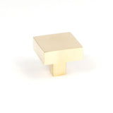 This is an image showing From The Anvil - Polished Brass Albers Cabinet Knob - 35mm available from trade door handles, quick delivery and discounted prices