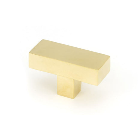 This is an image showing From The Anvil - Polished Brass Albers T-Bar available from trade door handles, quick delivery and discounted prices