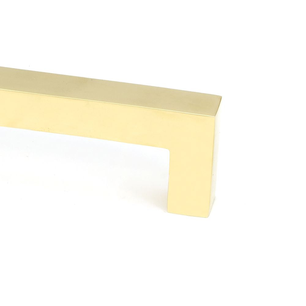 This is an image showing From The Anvil - Polished Brass Albers Pull Handle - Small available from trade door handles, quick delivery and discounted prices