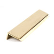 High quality image of From The Anvil - Polished Brass 200mm Moore Edge Pull | Sku. 50679 | Trade Door Handles, Kendal.