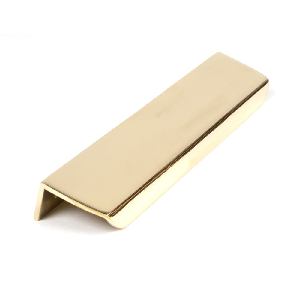 High quality image of From The Anvil - Polished Brass 200mm Moore Edge Pull | Sku. 50679 | Trade Door Handles, Kendal.