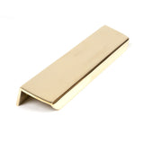 High quality image of From The Anvil - Polished Brass 200mm Moore Edge Pull | Sku. 50679 | Trade Door Handles, Kendal.