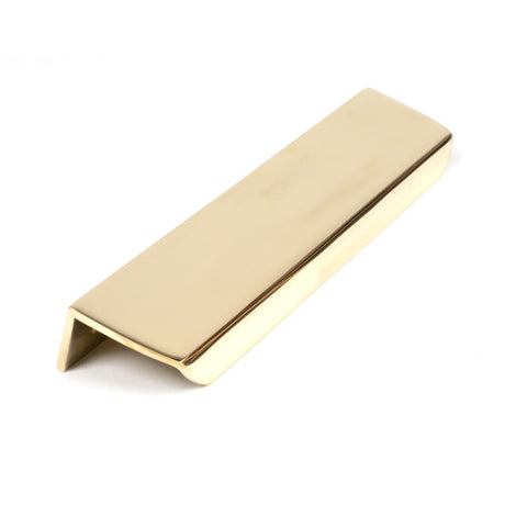 High quality image of From The Anvil - Polished Brass 200mm Moore Edge Pull | Sku. 50679 | Trade Door Handles, Kendal.