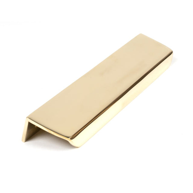 High quality image of From The Anvil - Polished Brass 200mm Moore Edge Pull | Sku. 50679 | Trade Door Handles, Kendal.