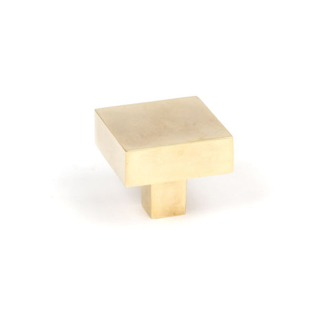 This is an image showing From The Anvil - Aged Brass Albers Cabinet Knob - 35mm available from trade door handles, quick delivery and discounted prices