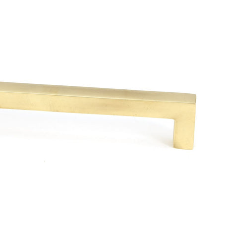 This is an image showing From The Anvil - Aged Brass Albers Pull Handle - Medium available from trade door handles, quick delivery and discounted prices