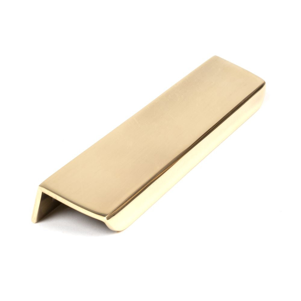 This is an image showing From The Anvil - Aged Brass 200mm Moore Edge Pull available from trade door handles, quick delivery and discounted prices