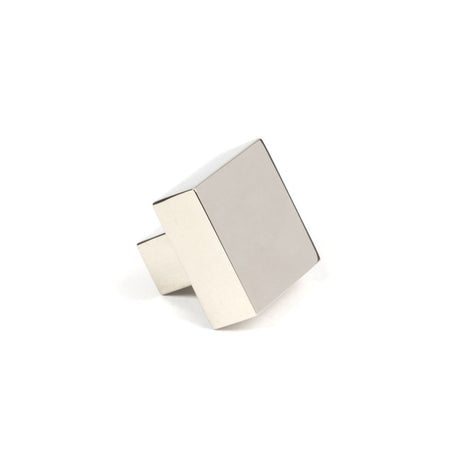 This is an image showing From The Anvil - Polished Nickel Albers Cabinet Knob - 30mm available from trade door handles, quick delivery and discounted prices