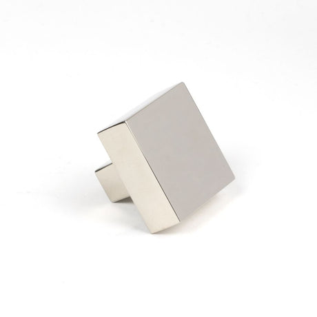 This is an image showing From The Anvil - Polished Nickel Albers Cabinet Knob - 35mm available from trade door handles, quick delivery and discounted prices