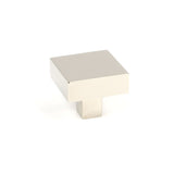 This is an image showing From The Anvil - Polished Nickel Albers Cabinet Knob - 35mm available from trade door handles, quick delivery and discounted prices