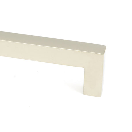 This is an image showing From The Anvil - Polished Nickel Albers Pull Handle - Small available from trade door handles, quick delivery and discounted prices