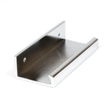 This is an image showing From The Anvil - Polished Chrome 100mm Plain Edge Pull available from trade door handles, quick delivery and discounted prices