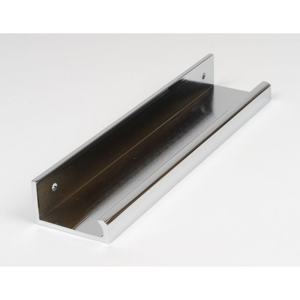 This is an image showing From The Anvil - Polished Chrome 200mm Plain Edge Pull available from trade door handles, quick delivery and discounted prices