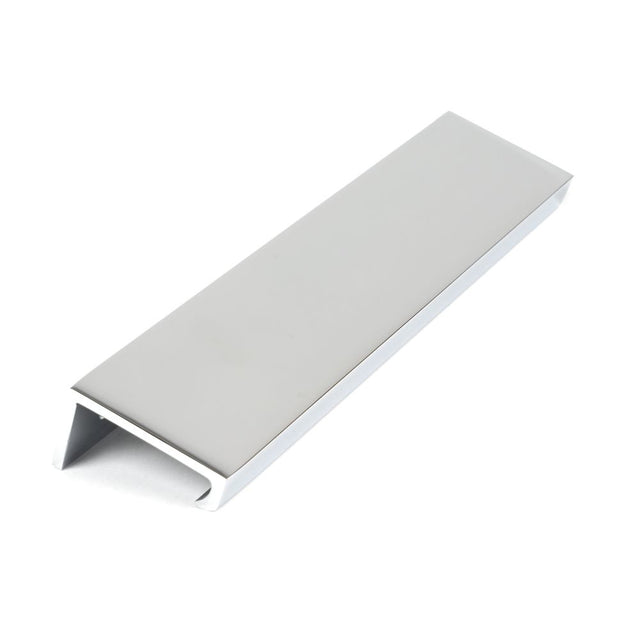 This is an image showing From The Anvil - Polished Chrome 200mm Plain Edge Pull available from trade door handles, quick delivery and discounted prices