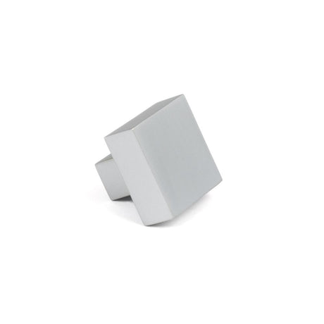 This is an image showing From The Anvil - Satin Chrome Albers Cabinet Knob - 30mm available from trade door handles, quick delivery and discounted prices