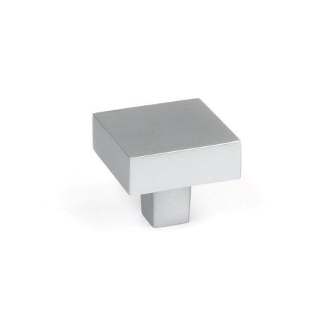 This is an image showing From The Anvil - Satin Chrome Albers Cabinet Knob - 35mm available from trade door handles, quick delivery and discounted prices