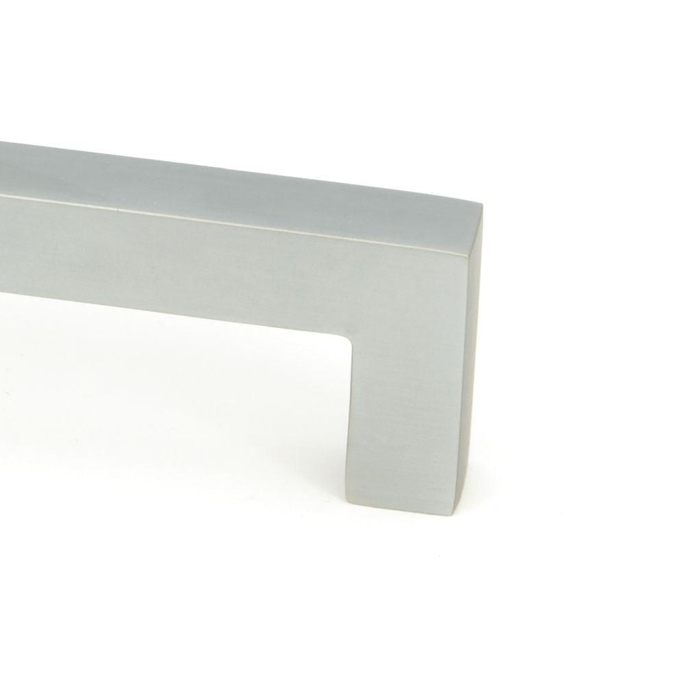 This is an image showing From The Anvil - Satin Chrome Albers Pull Handle - Small available from trade door handles, quick delivery and discounted prices