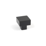 This is an image showing From The Anvil - Matt Black Albers Cabinet Knob - 25mm available from trade door handles, quick delivery and discounted prices