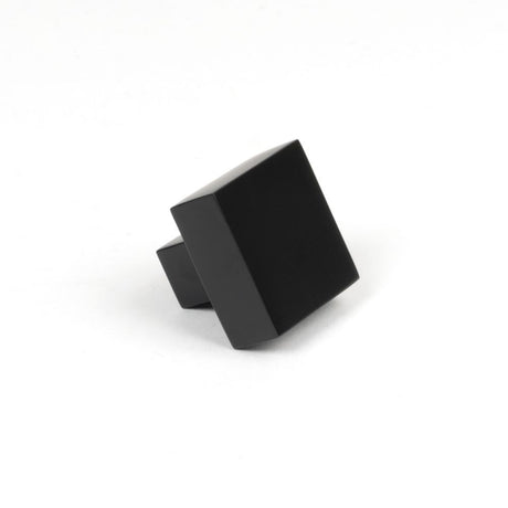 This is an image showing From The Anvil - Matt Black Albers Cabinet Knob - 30mm available from trade door handles, quick delivery and discounted prices