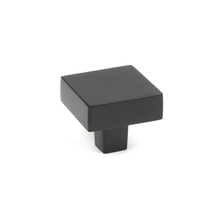 This is an image showing From The Anvil - Matt Black Albers Cabinet Knob - 35mm available from trade door handles, quick delivery and discounted prices