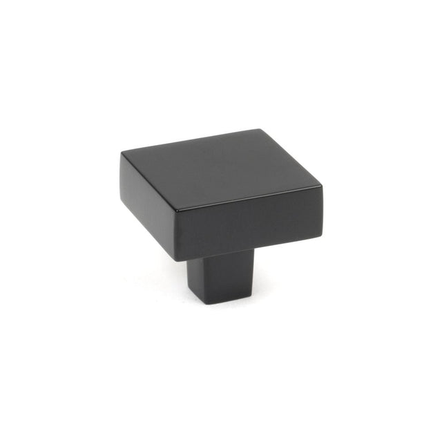 This is an image showing From The Anvil - Matt Black Albers Cabinet Knob - 35mm available from trade door handles, quick delivery and discounted prices