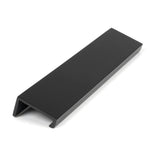 High Quality image of From The Anvil - Matt Black 200mm Plain Edge Pull | 50741 | available to order from Trade Door Handles in Kendal.