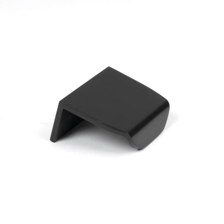 High quality image of From The Anvil - Matt Black 50mm Moore Edge Pull | Sku. 50742 | Trade Door Handles, Kendal.