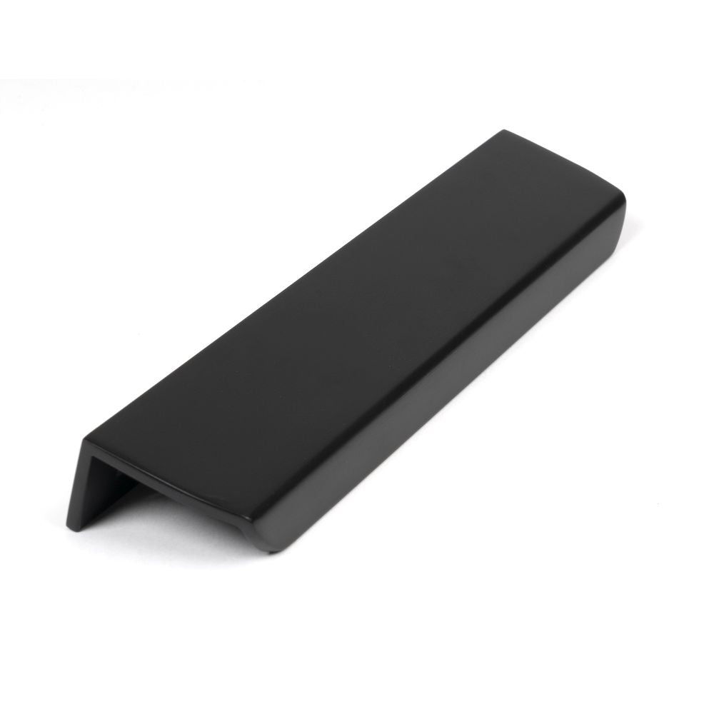 High quality image of From The Anvil - Matt Black 200mm Moore Edge Pull | Sku. 50744 | Trade Door Handles, Kendal.