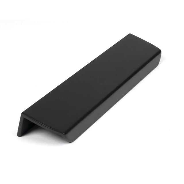 High quality image of From The Anvil - Matt Black 200mm Moore Edge Pull | Sku. 50744 | Trade Door Handles, Kendal.